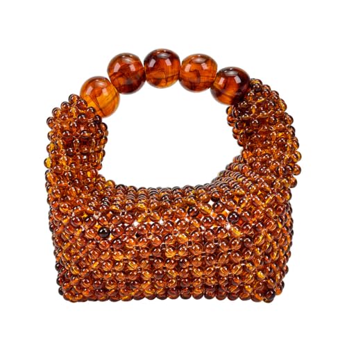 Amber beaded mini bag