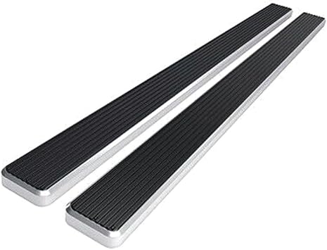 Stainless Steel 6- Running Boards Fits Trail Pair Of Iboards + Mounting Brackets Kit Brushed Silver Polished Finish 2-Pieces Suv Full-Size-Trim IB-T6280C,Free return