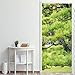 XAONUO Adesivi Per Porte Adesivi Murali 3D In Pvc - Alberi Verde Piante 40X120Cm - Adesivo Rimovibile Autoadesivo Effetto Trompe L'Oeil Per Arredo Cucina Camera Da Letto