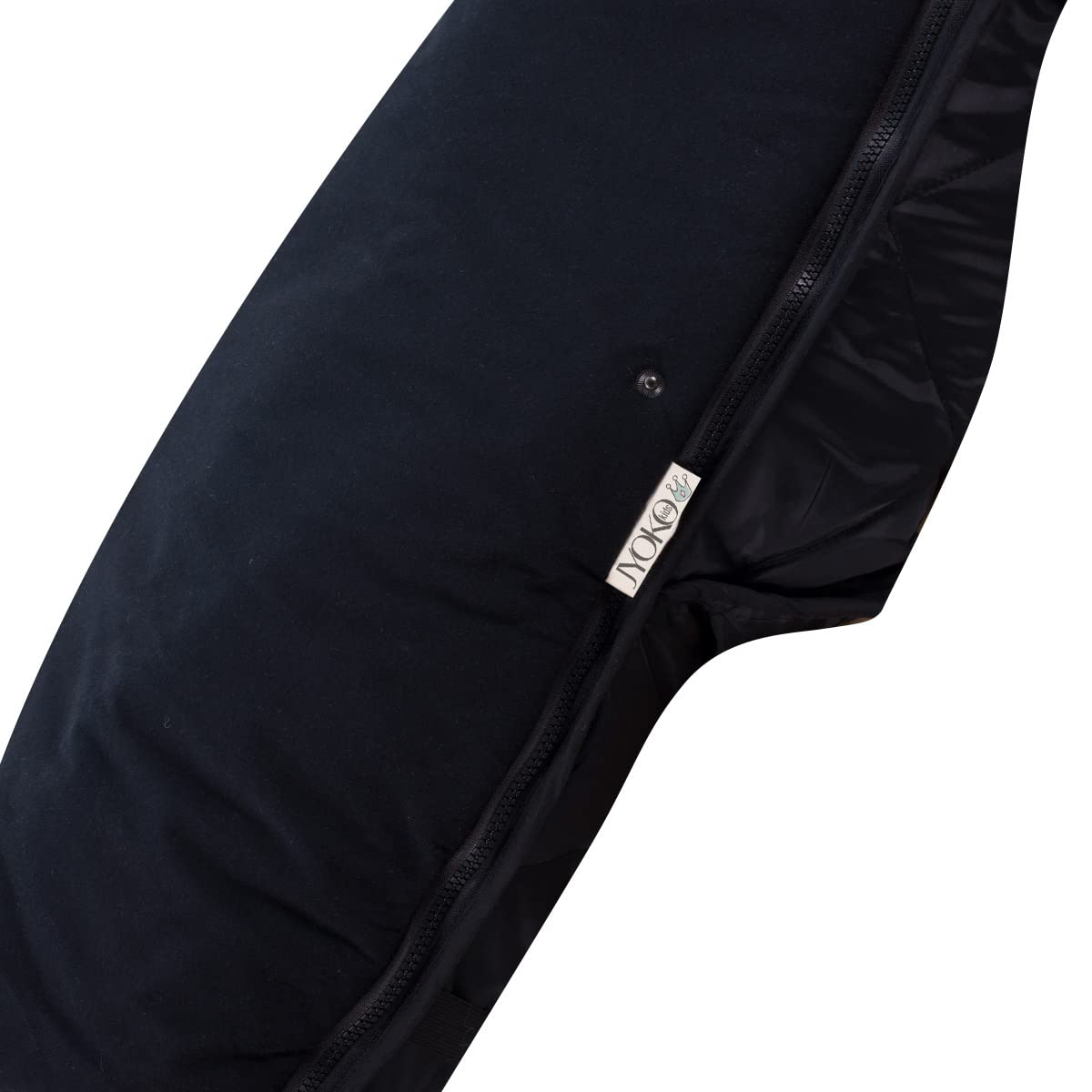 JYOKO KIDS Saco Universal para Cochecito, Sacos de Abrigo para Carritos, Saco Invierno Silla Paseo, Saco de Silla de Bebe con Cremallera Desmontable, Capa regulable (BLACK SERIES, POLAR)