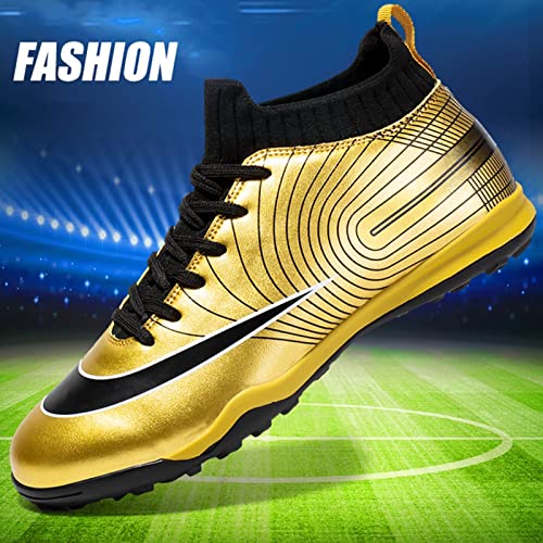 Sapatos de Futebol Masculino,Casual Confortável Topo Alto TF Chuteiras de Futebol Juvenil,Respirável