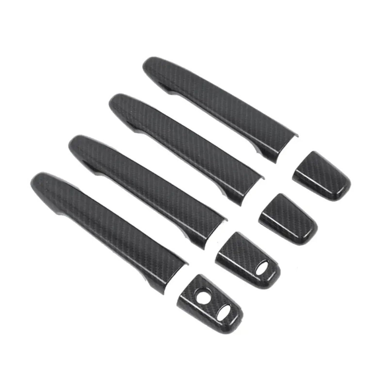 CFAYRLMS Door Pull Cover Compatible with Mitsubishi for Lancer for Evolution X‌ 2008-2017 Car Exterior Door Handle Moulding Cover Trim Decor Auto