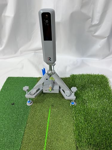 Leveling and Alignment Stand with Integrated Green Alignment line and Rechargeable Battery for Rapsodo MLM2Pro and Garmin R10 Launch Monitor