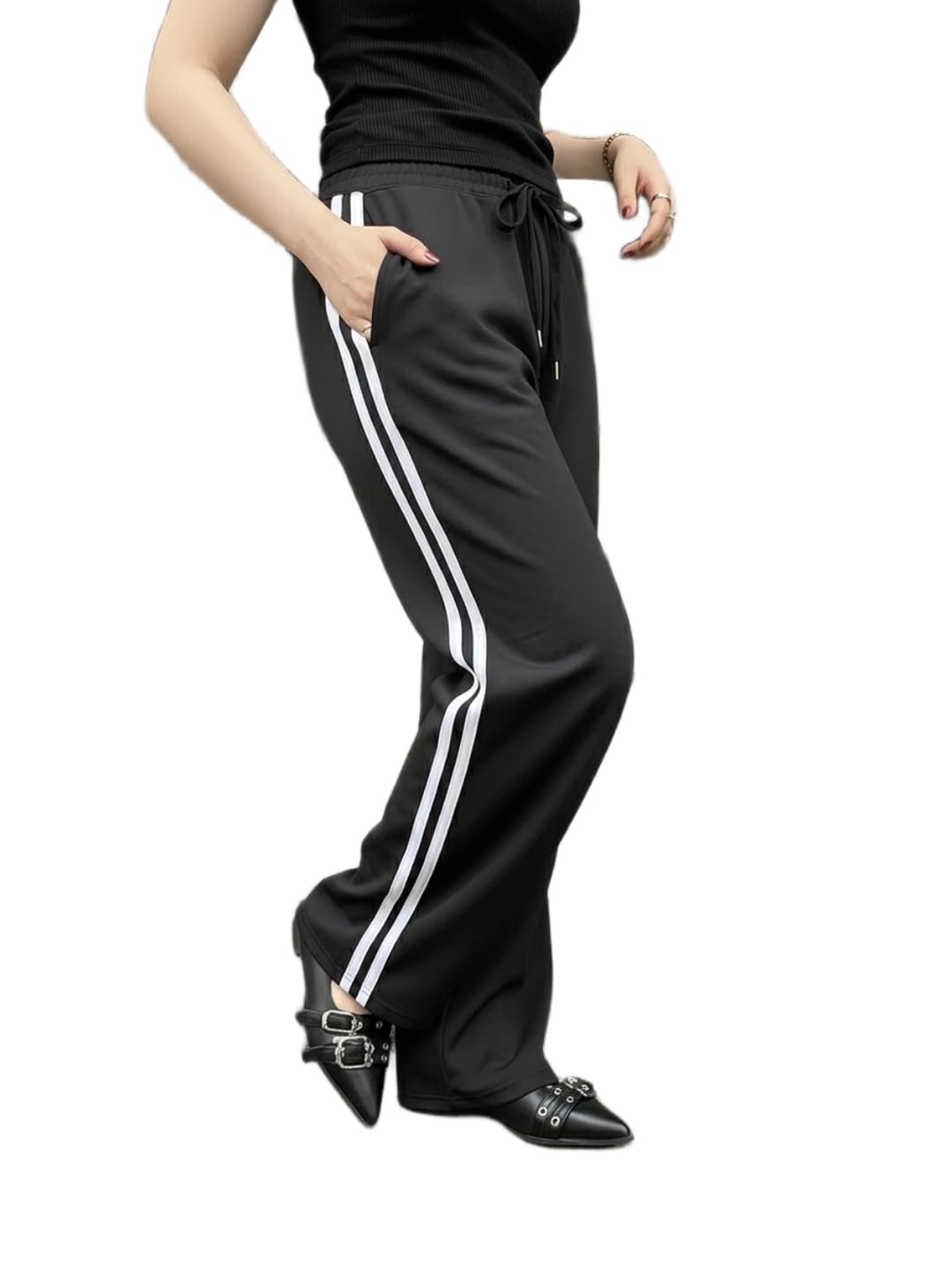 Track Pant for Women || Baggy Fit || Track Pants || Full Elastic Jogger Track Pant ||-picture-21