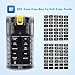 12 Way Blade Fuse Block with Negative Bus 12 Circuit Fuse Box Holder Dustproof Cover 100A Fuse Panel Waterproof Cover for Automotive Cars Marine Boats RVs Trailers Truck