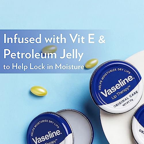 Vaseline Lip Tins Original Care, 17G|Infused With Vitamin E To Hydrate & Moisturize Dry Lips, Transparent - Image 6