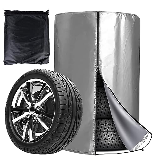 4 Stück Reifenabdeckung 19-23 Zoll - Wasserdichte Reserverad Schutzhülle