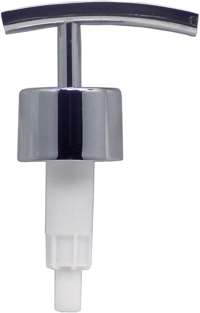 Chrome ModernRainbow Metal Lotion/Soap/Liquid Dispenser Replacement Pump by CJH