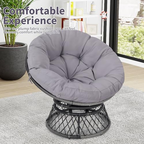 Sillón Plegable Redondo Gris claro miniatura 7