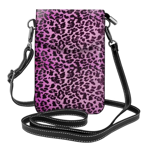 Petit sac bandoulière léopard violet idéal pour vos sorties et soirées urbaines