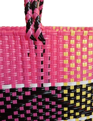 Bolso Tote tejido a mano para mujer miniatura 4