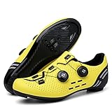 [MYPOWR] サイクリングシューズ ビンディングシューズ 自転車靴 快速靴紐 自転車シューズ ロードバイク MTBシューズ SPD SPD-SLサイクルシューズ ロードバイクシューズ 滑りにく メンズ用 レディーズ用 (27.0 cm,K7)