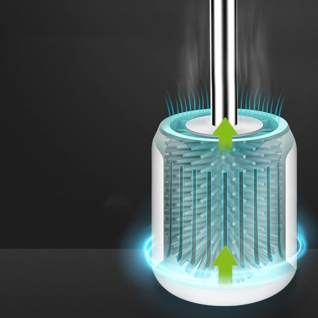 Toilet Brush Holder Toilet Brush Holder Household Wall-Mounted Toilet Bowl Brush Bathroom Long Handle Soft Hair Cleaning Brushs Modern Creative Toilet Cleaning Brush Set Toilet Brush Holders