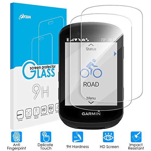 Olycism Compatible para Garmin Edge 530 / Edge 830 Protector de Pantalla (2-Pack) Ajuste Alta Definición 9H Dureza Anti-arañazo No Hay Burbujas Ultra Resistente Vidrio Cristal Templado