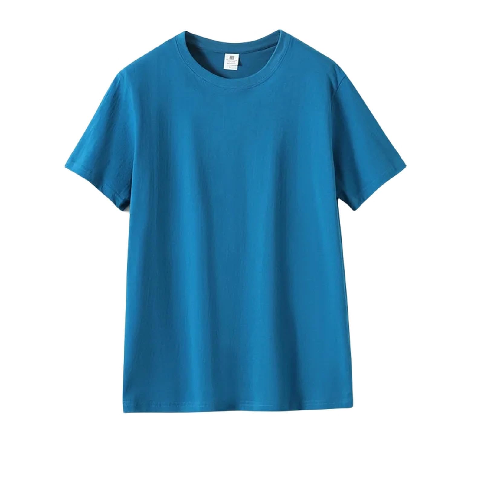 TEidea Męskie T-shirty Męska Koszulka Bawełniana Okrągły Dekolt Krótki Rękaw Wygodne Dół, E, S