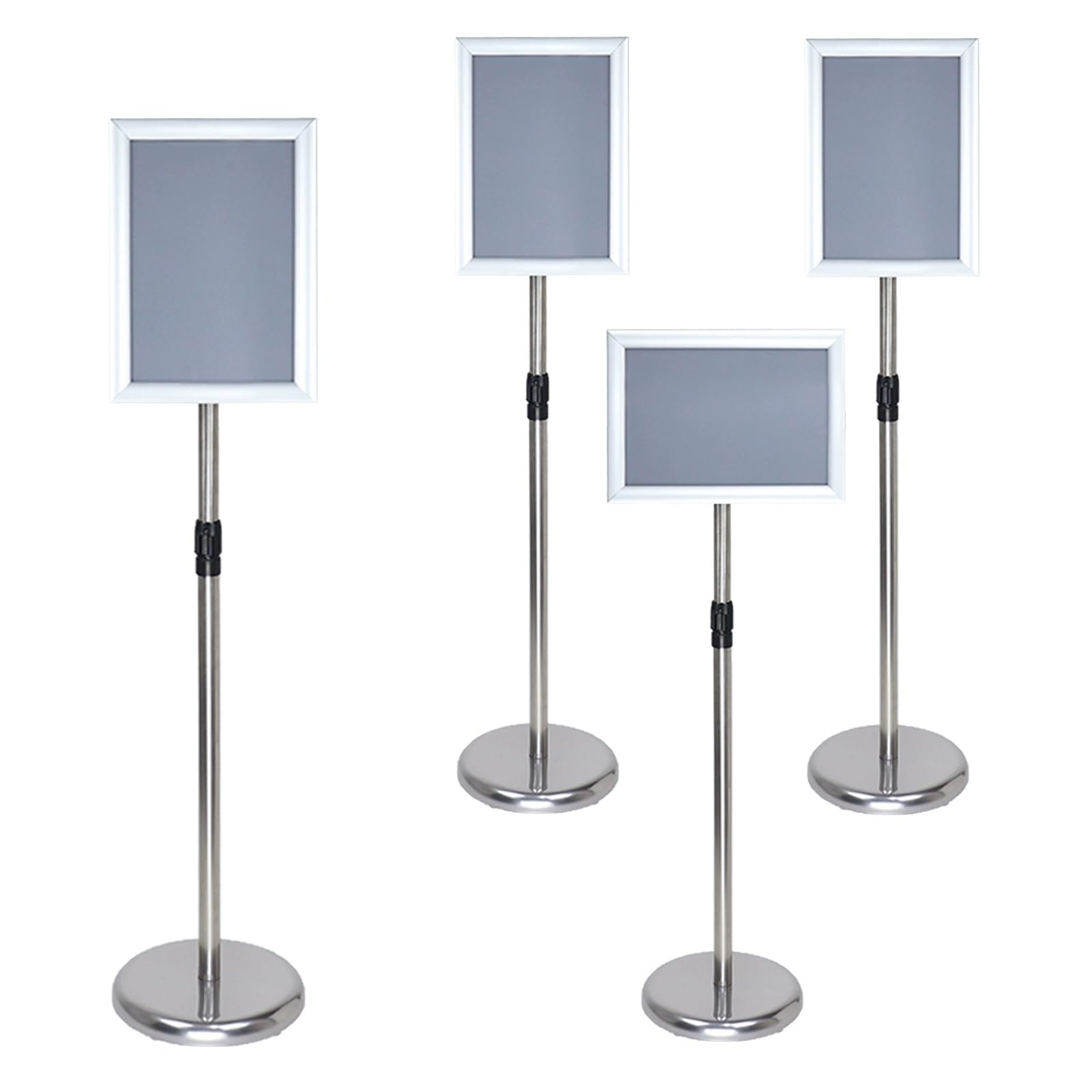 Soporte For Carteles, Giratorio Y Ajustable, Con Base Recargable, InstalacióN RáPida Sin Herramientas For Hoteles Y Exposiciones