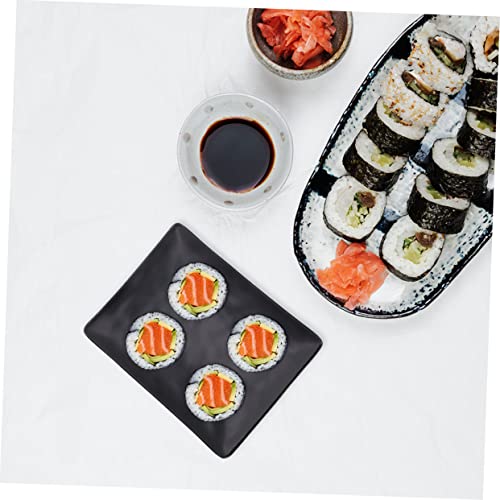 Set 2 platos rectangulares decorativos para sushi miniatura 7
