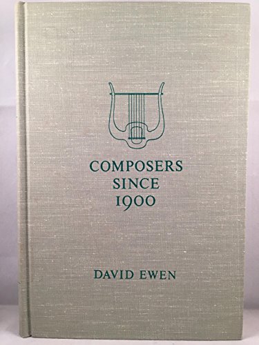 Composers since 1900 : a biographical and criti... B000VZK43M Book Cover