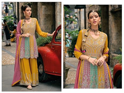 Indian Traditional Ready to wear Palazzo Salwar Kameez for Women with Dupatta4