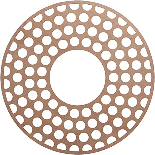 Ekena Millwork 40"OD x 14 1/2"ID x 3/8"T Fink Wood Fretwork Pierced Ceiling Medallion, Wood (Paint Grade)