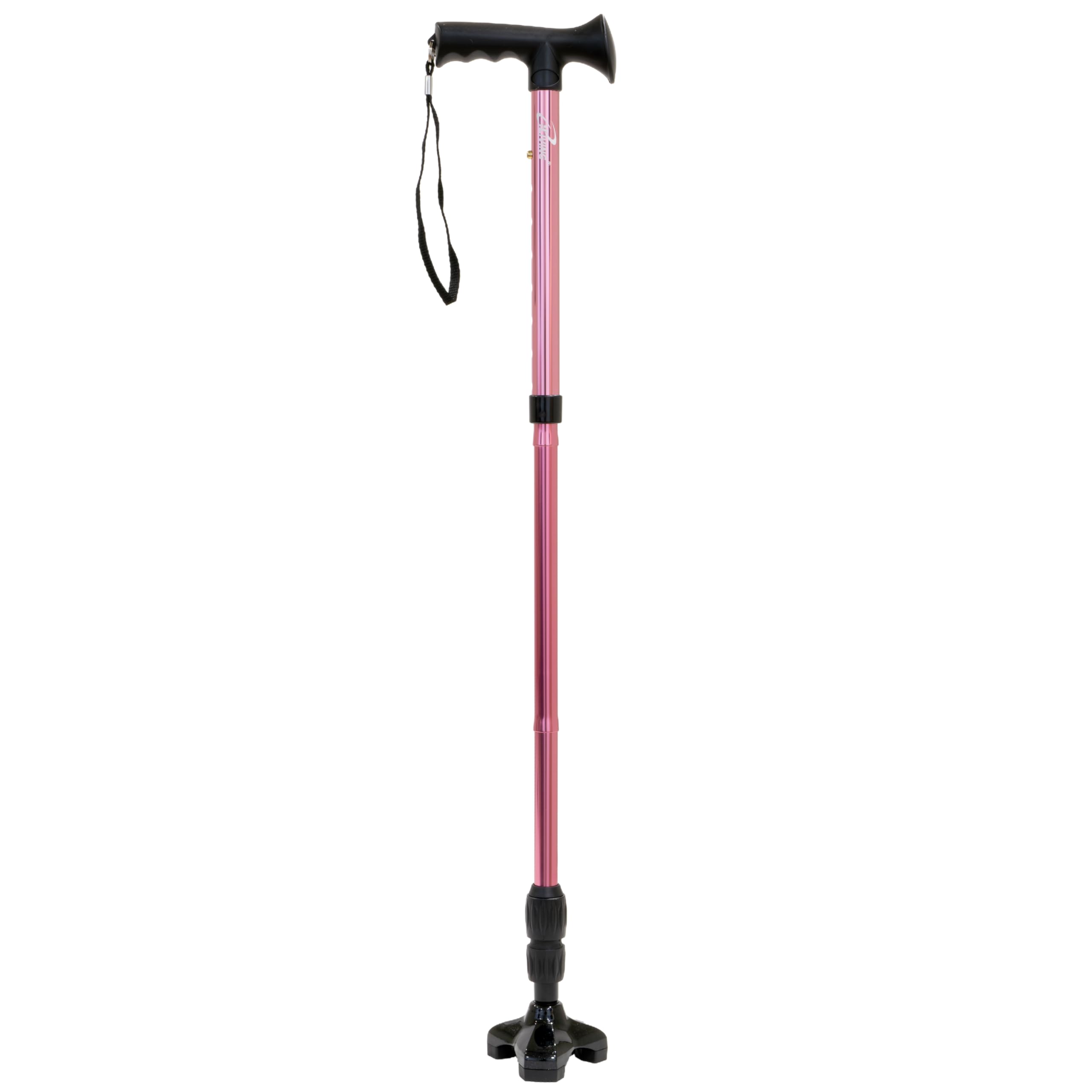 iLiving Walking Cane for Men and Women Foldable, Adjustable, and Free-Standing with Pivot Tip, Heavy-Duty Design Support up to 300 Pounds