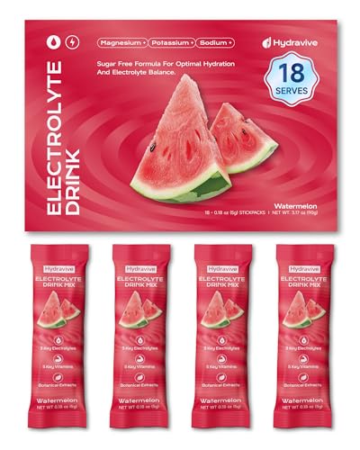 Image of Daily Hydration Electrolyte Powder Sugar Free - Watermelon 18 Packs