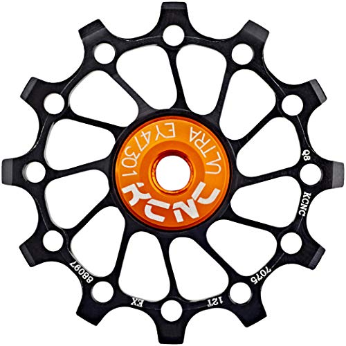KCNC Ruleta Cambio Ultra Compatible Sram/Shimano X-Sync Monoplato Negro 12 Dientes