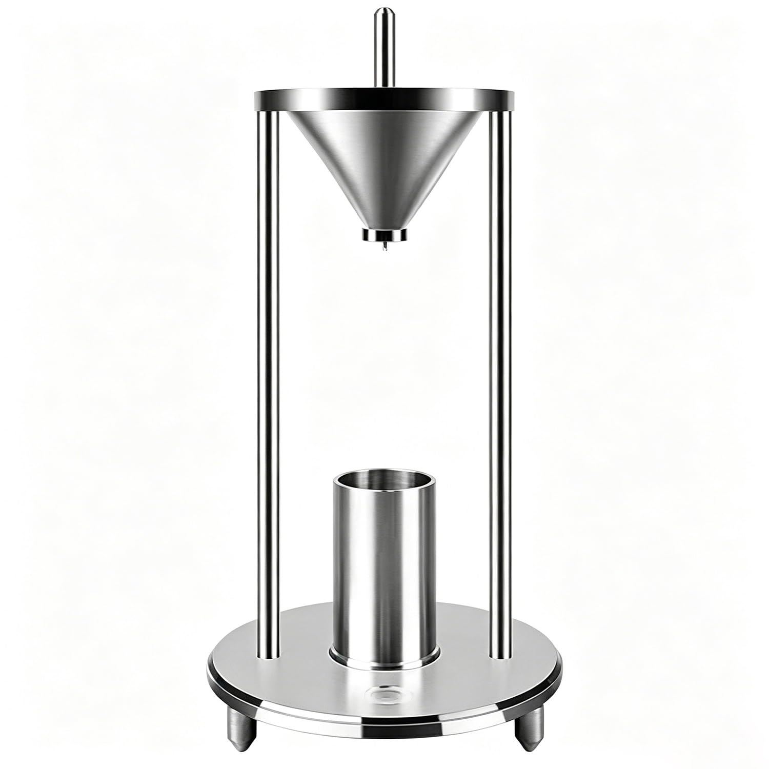 Aparato de medición de densidad a granel, medidor de flujo de polvo con salida de 12,7 mm, cono de 60°, taza de 100 ml, diámetro interior de 39 mm para análisis de flujo