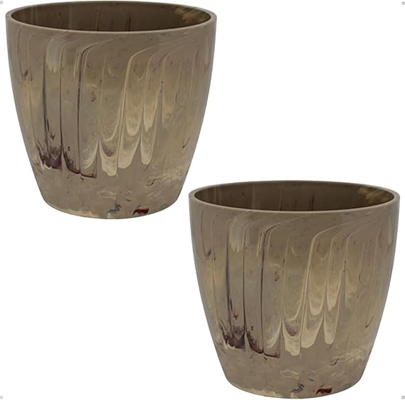 Vaso Cachepô Decorativo Bege Número 2 para Orquídeas