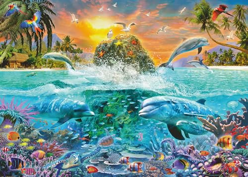 Ravensburger Puzzle 12000887 - Die Unterwasserinsel - 1000 Teile Puzzle...