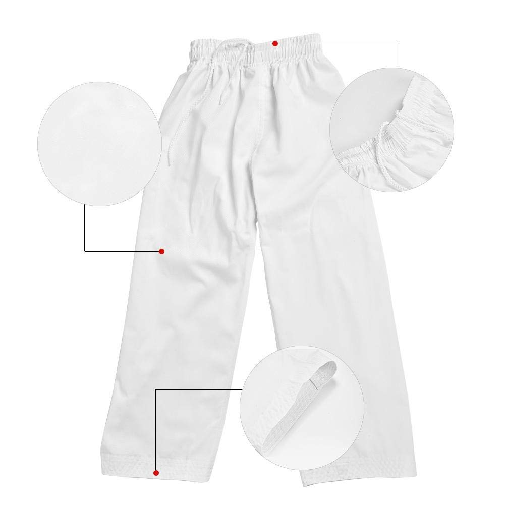 Alomejor Uniforme de Karaté Taekwondo 100% Algodón Con Cinturón Incluido Para Entrenamiento y Competición - Traje de Artes Marciales Para Adultos y Niños - Combatsport Ropa Deportiva de Alta Calidad