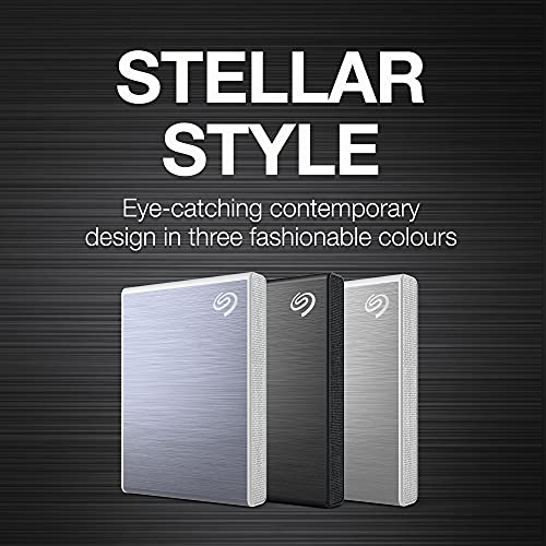 Image of Seagate One Touch 2 TB External SSD up to 1030 Mb /s, for Windows and Mac, with Android App, 3 yr Data Recovery Services, Portable Solid State Drive Black (STKG2000400)