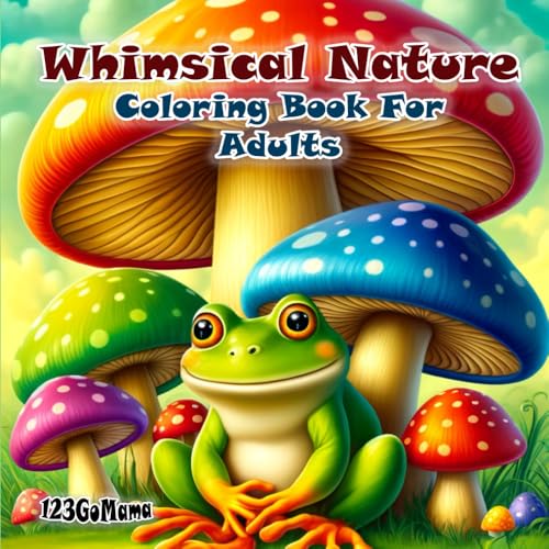 Whimsical Nature Coloring Book | Coloring Book For Adults | Coloring Book Of Mushrooms, Birds, Animals, And Flowers: Whimsical Coloring Book For Adults | For Stress Relief And Relaxation