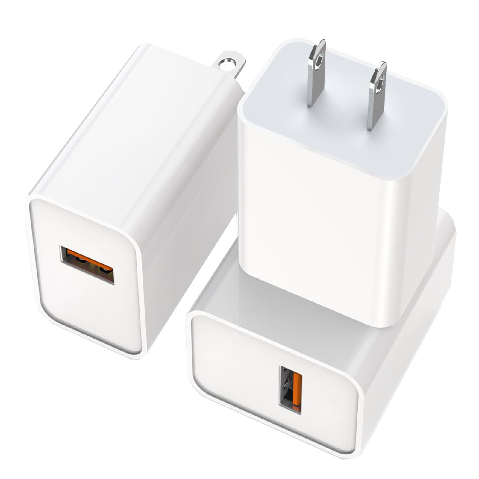 Articona Fast USB A Charger Block, 3Pack Quick 20W PD 3.0 Power Adapter USB A Wall Charger Cube Plug iPhone 15 Fast Charging for iPhone 15/14/13/12/11 Pro/Pro Max/XS/XR/X/SE,iPad,Watch Series 8/7