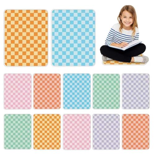 12Pcs Square Classroom Carpet Cushion Sitting Floor Seats Back to School Floor Mat with Anti-Slip Particles Suitable for classrooms Schools kindergartens Home Family Learning and Discussion Room