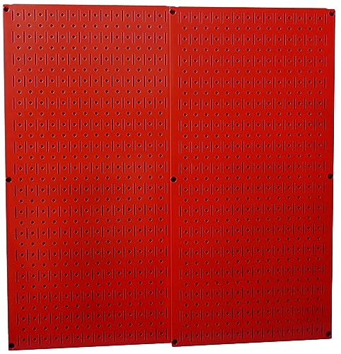 Image of Wall Control 30-P-3232R Red Metal Pegboard Pack