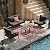 Metal Patio Furniture Set, 5-Piece Modern Patio Set with Sofa and Coffee Tables, Outdoor Furniture Set for Garden, Backyard, Balcony, Poolside (Dark Grey)