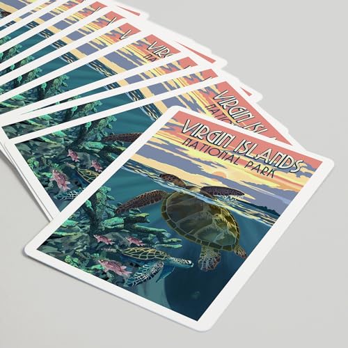 Baraja de cartas Póker Lantern Press 52 piezas miniatura 5