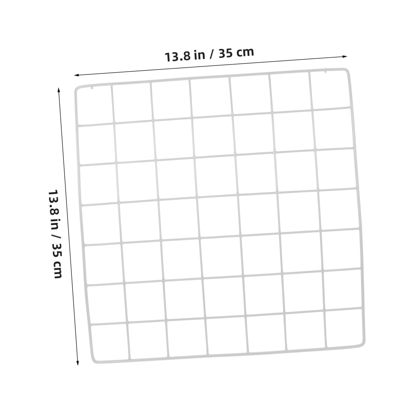 Alipis 35x35 Square Iron Grid Wall Storage Organizer Photo Wall Grid Panel for Pictures Home Decor Easy Install