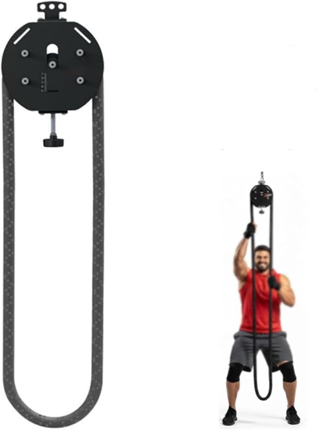 Endless Rope Trainer, Hang to Exercise Home Gym Equipment, Adjustable Resistance, Used for Grip, Arms, Back, Body Coordination Exercises Black