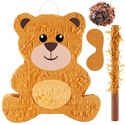 Lewtemi 14.5 Inch Bear Piñata Bear Themed Birthday Party Supplies...
