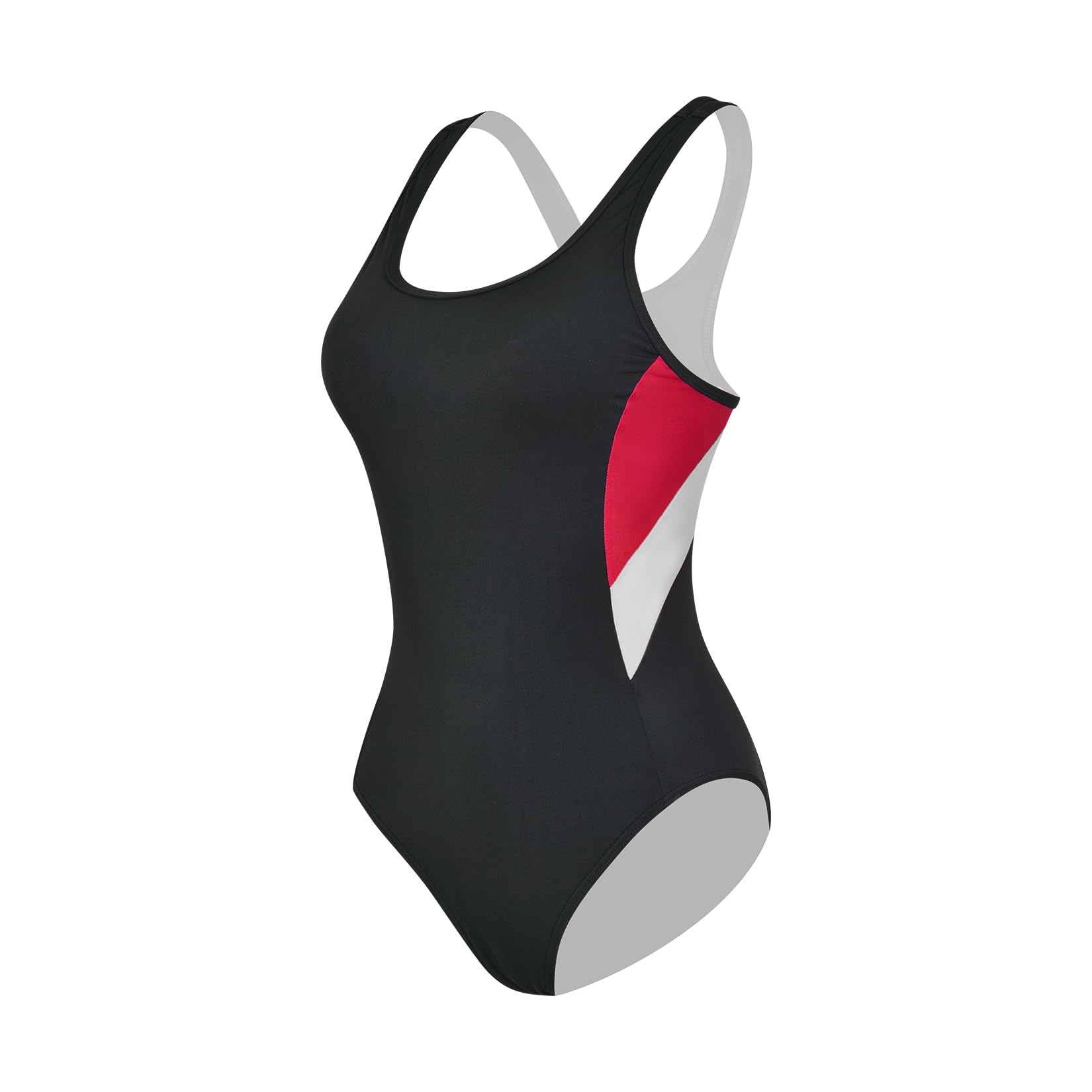 Veranobreeze Costume da Bagno da Donna Costume da Bagno di Un Pezzo Nero Atletico Costume da Bagno Modesto