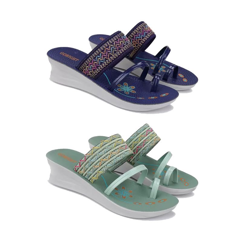 WINGSCRAFT -Women Stylish Flats Fashion Sandal for Party & Wedding/Casual Flat Sandals for Womens & Girls-Combo-1947-1948-6 (B0CZHVR5LR) Amazon Price History, Amazon Price Tracker