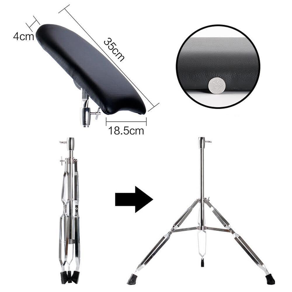 Tabouret de pédicure réglable en hauteur - 65 à 100 cm - Accoudoir pour repose-jambes, salon de beauté et salon de manucure