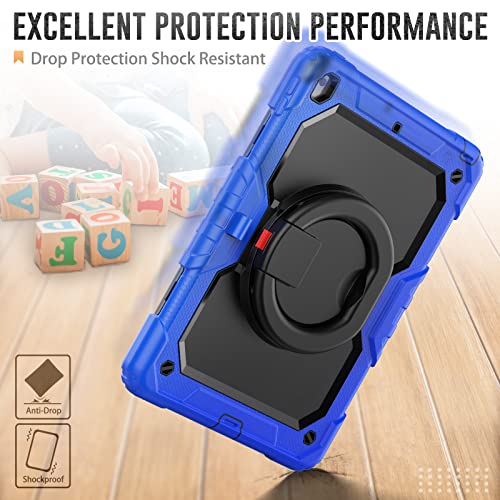 HUEZOE iPad Case 10.2 Inch 2021/2020/2019 Shockproof Full Body Protective Cover with 360 Degree Rotating Stand Shoulder Strap for iPad 9/8/7 - Image 3
