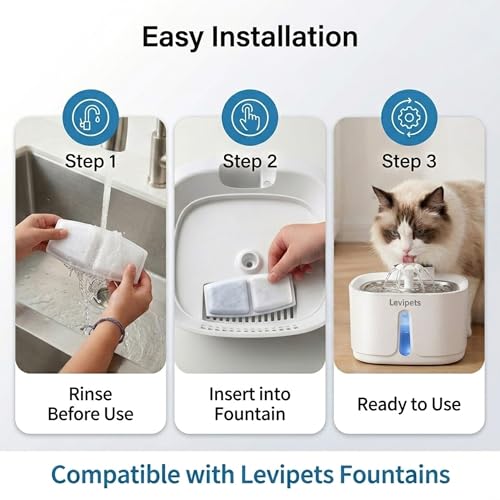 Fuente de agua inalámbrica para gatos 3.2L con filtros miniatura 7