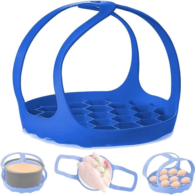 Pressure Cooker Sling Silicone Bakeware Sling Silicone Sling Lifter for Pressure Cooker Bakeware Silicone Bakeware Sling Silicone Egg Rack with Handles