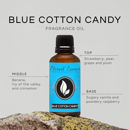 Image of Eternal Essence Oils Blue Cotton Candy 30ml Premium Fragrance Oil - for Candle, Soap Making, Aromatherapy, Diffusers, Home Care, & Humidifiers