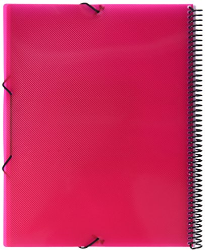 grafoplas 39832254 - 20 Pockets Folder, A4, Tapas PP, Fuchsia - Image 2