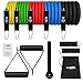 WOTEK Bandas Elasticas Musculacion,Set de Bandas de Resistencia con Cinco Tubo de Látex,Bandas de Resistencia Fitness para Yoga,Fisioterapia,Estiramientos,Gimnasio en Casa,Incluye Bolsa de Transporte
